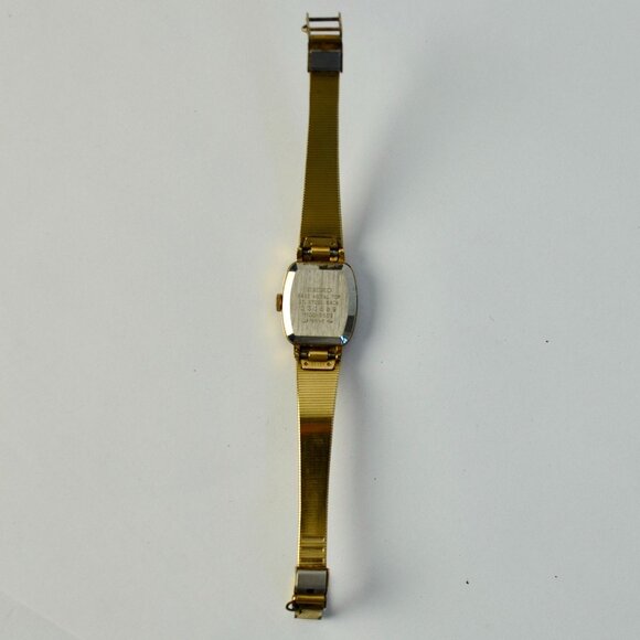Seiko 1100-5509 Japan Gold Women\'s Dress Watch Missing Chain Untested